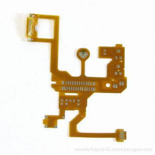 Flexible PCB with 0.2mm Minimum Finish Hole Diameter and PI Base Material
